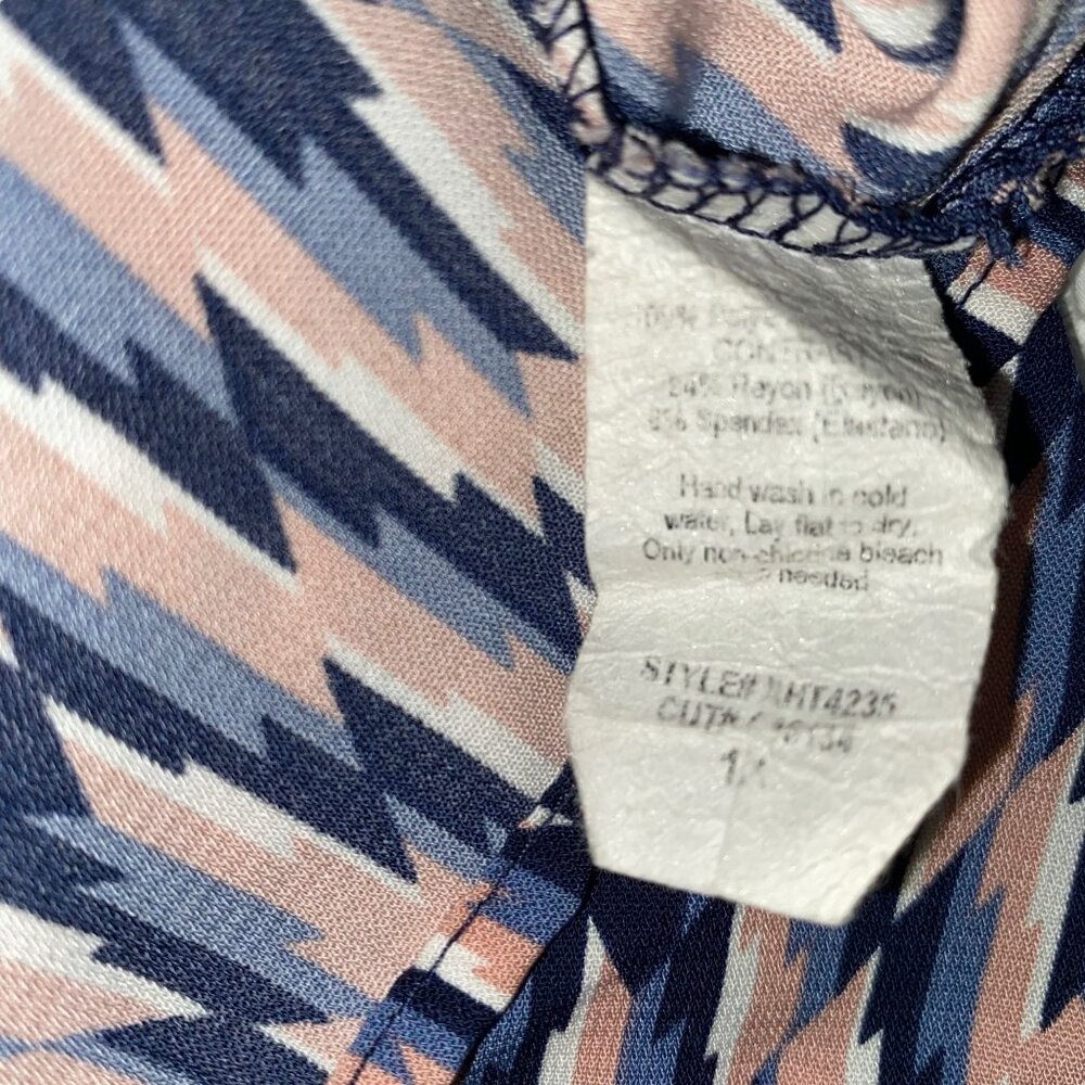 Gilli 1X Blouse Multicolored zig zag Pattern - Picture 3 of 5